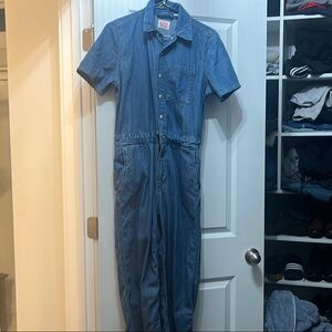 Casual Blue Denim Jumpsuit, Levi’s did great  with this great fitting piece